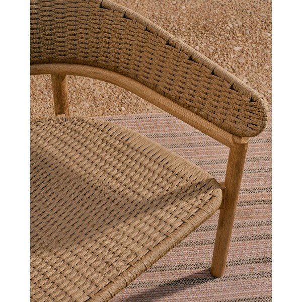 Záhradná pohovka z masívu akácie v béžovej a prírodnej farbe Arinella – Kave Home-image-3