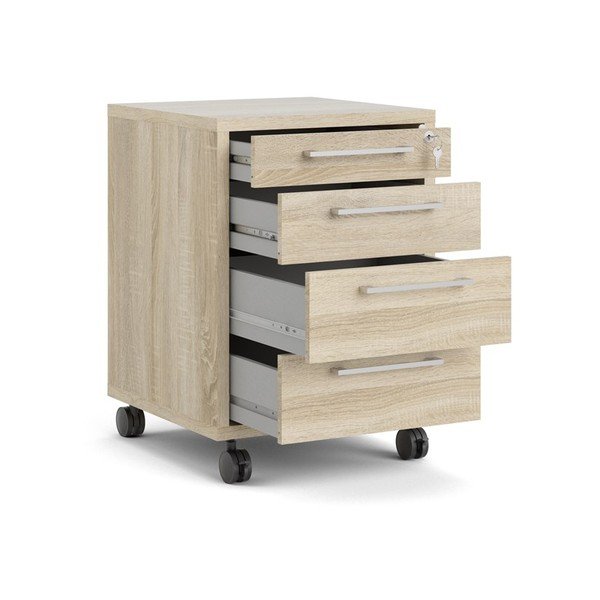 Uzamykateľná skrinka v dekore duba v prírodnej farbe 48x68 cm Prima – Tvilum-image-2