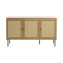 Nízka komoda v dekore duba v prírodnej farbe 140x80 cm Pensacola – Unique Furniture