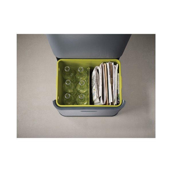 Sivý kôš na triedený odpad Joseph Joseph IntelligentWaste Totem 48-image-3