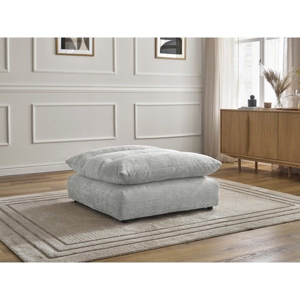 Svetlosivá ženilková podnožka Neil – Bobochic Paris-image-1