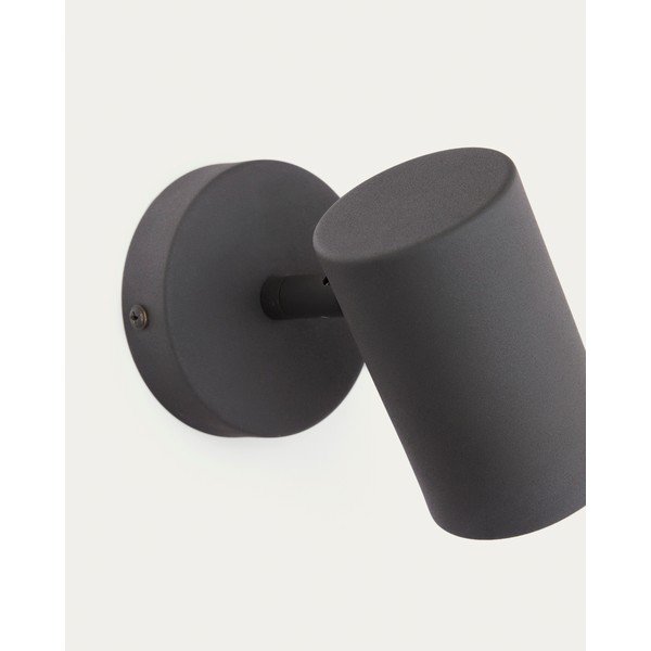 Čierne kovové nástenné svietidlo Manie – Kave Home-image-4