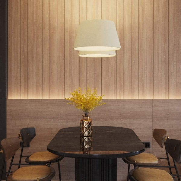 Biele závesné svietidlo ø 45 cm Zafina - Sollux-image-4