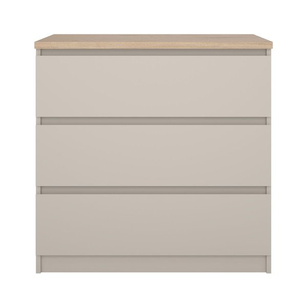Krémovobiela komoda 77x76x50 cm Naia – Tvilum-image-2