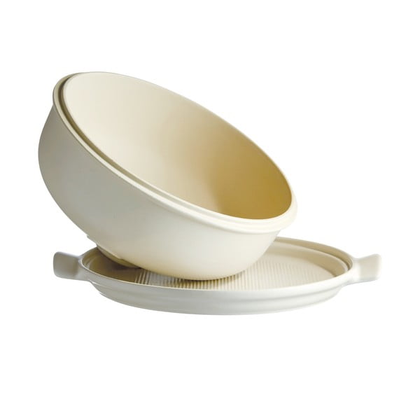 Guľatá forma na chlieb vo farbe slonovinovej kosti Emile Henry, ⌀ 34 cm-image-1