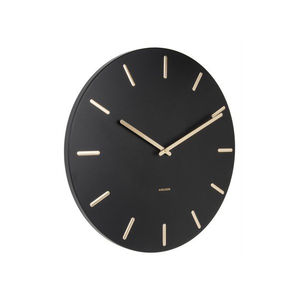 Čierne nástenné hodiny Karlsson Charm-image-4