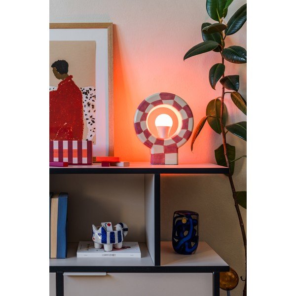 Ružová stolová lampa (výška 23,5 cm) Vialini – Bloomingville-image-3