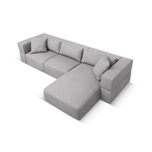 Svetlosivá rohová pohovka, pravý roh Esther – Milo Casa-image-3