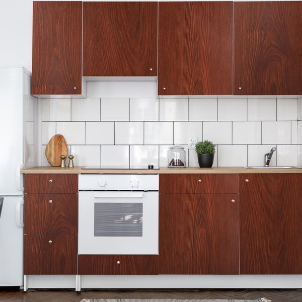 Samolepka na nábytok 200x60 cm Dark Walnut Wood - Ambiance-image-1