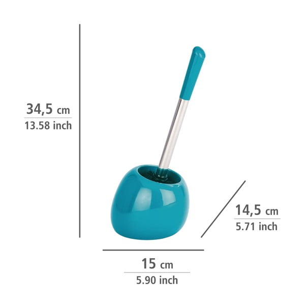 Petrolejovomodrá toaletná kefa Wenko Polaris Petrol-image-1