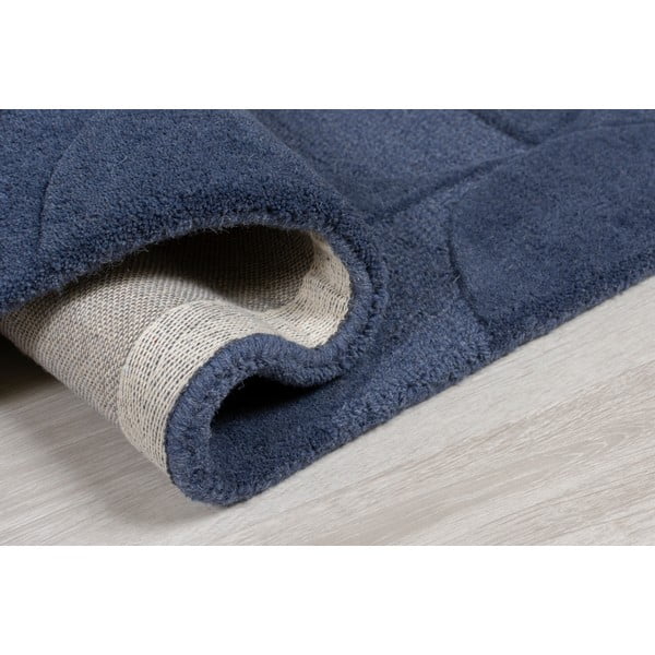 Modrý koberec z vlny Flair Rugs Gigi, 120 × 170 cm-image-2