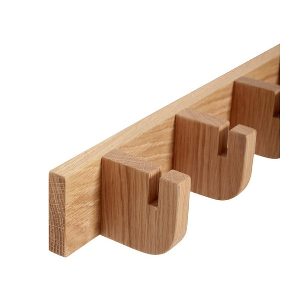 Nástenný vešiak z dubového dreva v prírodnej farbe Nomad – Hübsch-image-3