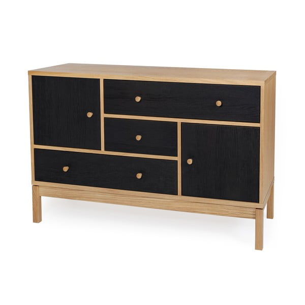 Čierno-hnedá komoda Woodman AbbeyWood-image-2