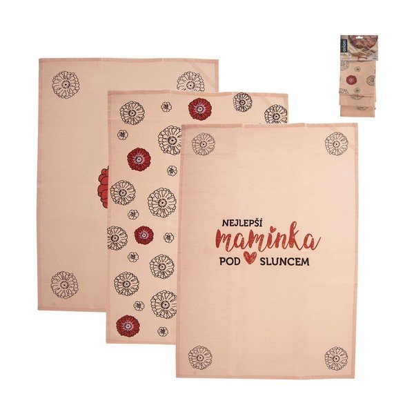 Bavlnené utierky v súprave 3 ks 50x70 cm - Orion