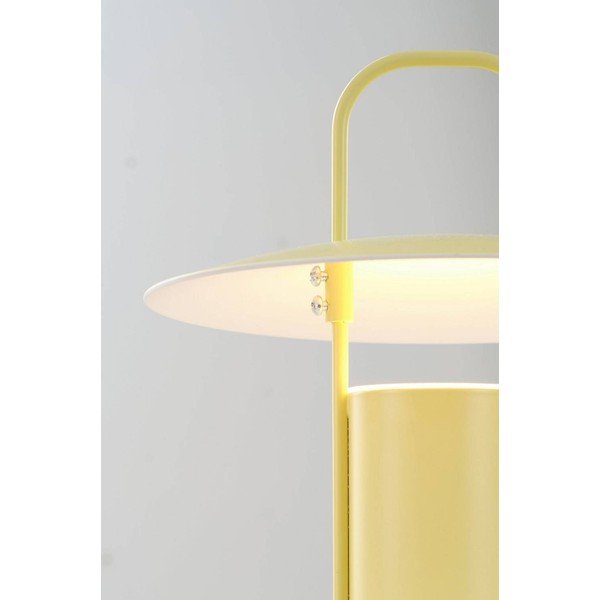 Žltá kovová LED so stmievačom stolová lampa (výška  24 cm) Venna – Jotex-image-4