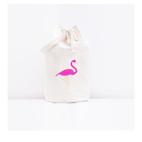 Úložná plátená taška Flamingo