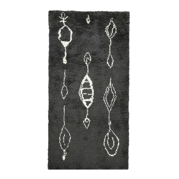 Čierno-biely koberec A Simple Mess Signe, 180 × 90 cm