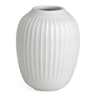 Biela kameninová váza Kähler Design Hammershoi, výška 10 cm