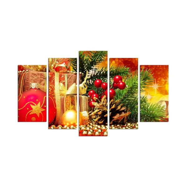 Petidílný obraz Christmas Spice, 110x60 cm