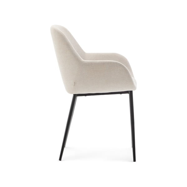 Krémovobiele čalúnené jedálenské kreslo Konna – Kave Home-image-2