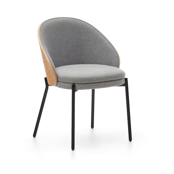 Jedálenská stolička v sivo-prírodnej farbe v súprave 2 ks Eamy – Kave Home