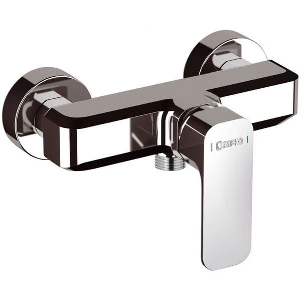 Nástenná sprchová batéria v lesklej striebornej farbe (1 výstup) Spy – Sapho