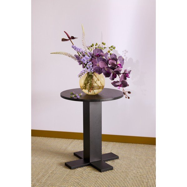 Okrúhly odkladací stolík v dekore duba ø 45 cm Koohi – Hübsch-image-2
