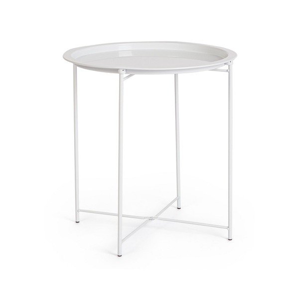 Kovový okrúhly odkladací stolík ø 47 cm Hilmar – Yes Everyday