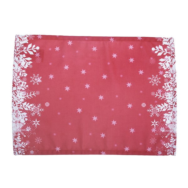 Sada 2 červených prestieraní s vianočným motívom Mike & Co. NEW YORK Honey Snowflakes, 33 × 45 cm