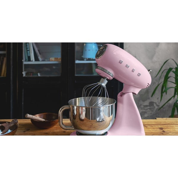 Ružový kuchynský robot Retro Style – SMEG-image-1