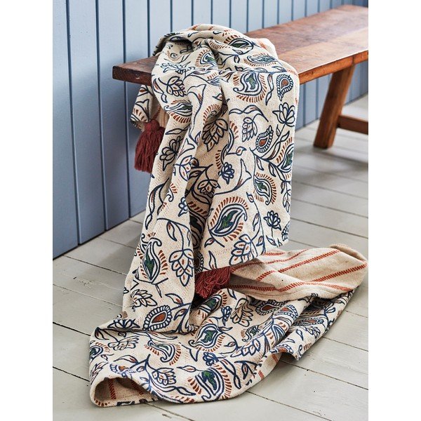 Deka s prímesou bavlny 130x160 cm Paisley – Bloomingville-image-1