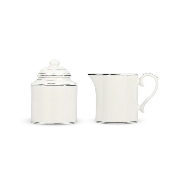 Súprava cukorničky a kanvičky na mlieko z kostného porcelánu Odette – S|P Collection