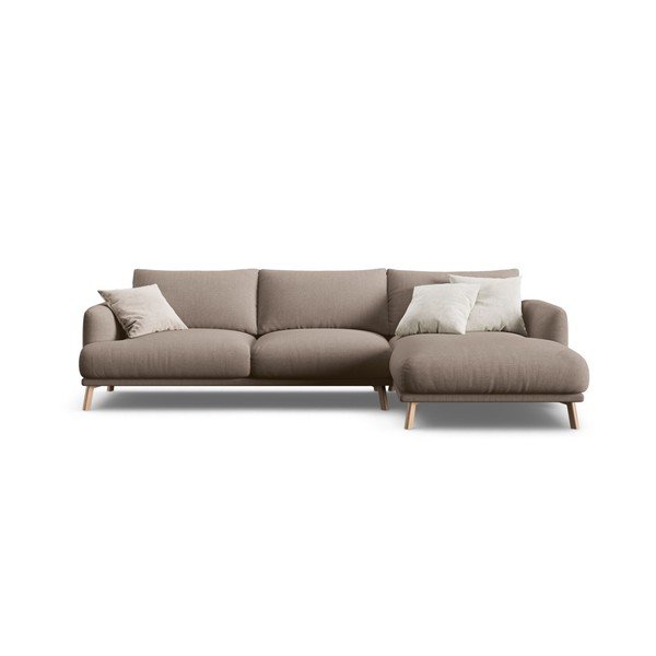 Taupe rohová pohovka (pravý roh/s leňoškou) Naomi – Micadoni -image-2