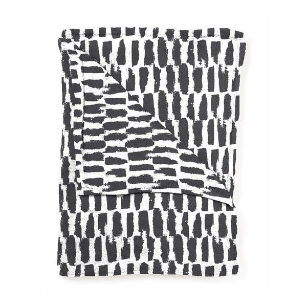 Pléd Home Collection Paint stripe black, 130x170 cm