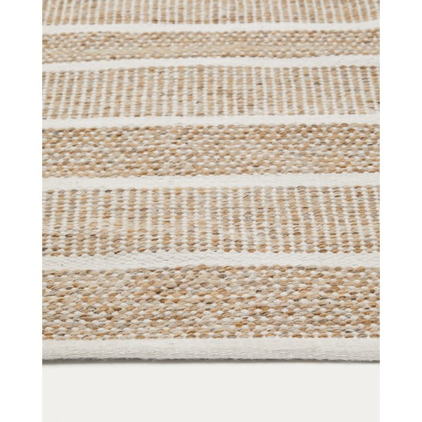 Béžový vonkajší koberec z recyklovaných vlákien 200x300 cm Desni – Kave Home-image-3