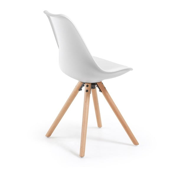 Biela stolička s bukovými nohami Bonami Essentials Lumos-image-1