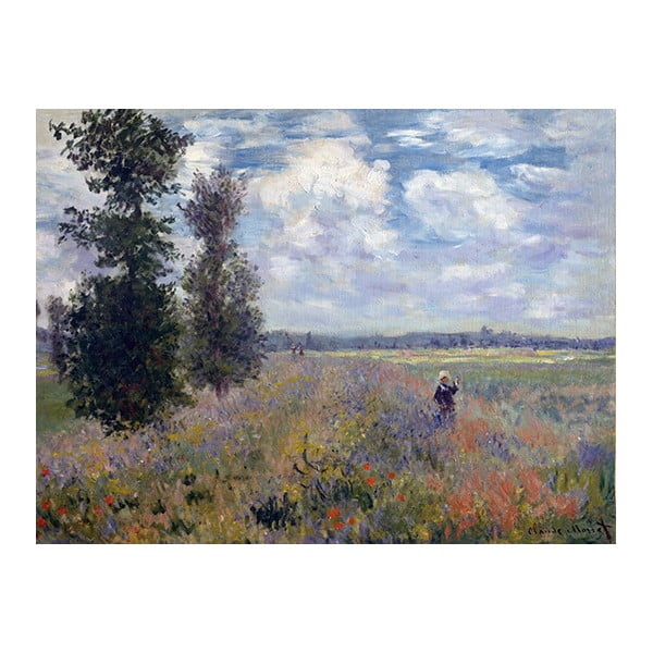 Obraz Claude Monet - Poppy Fields near Argenteuil, 80x60 cm