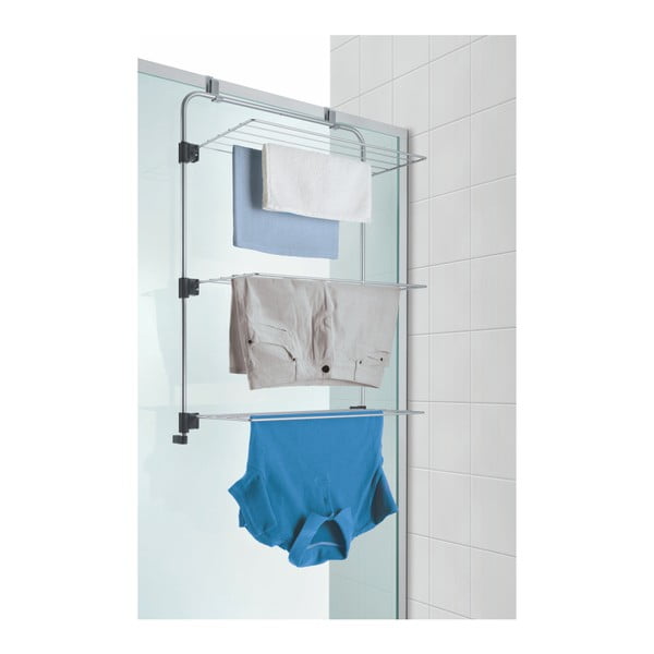 Závesný sušiak na bielizeň v striebornej farbe 11 m Gale – Metaltex-image-1