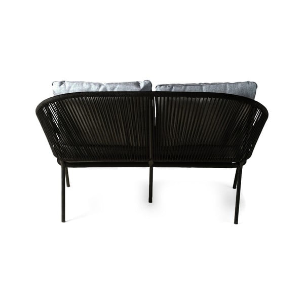 Čierna dvojmiestna záhradná pohovka Bonami Selection North-image-4