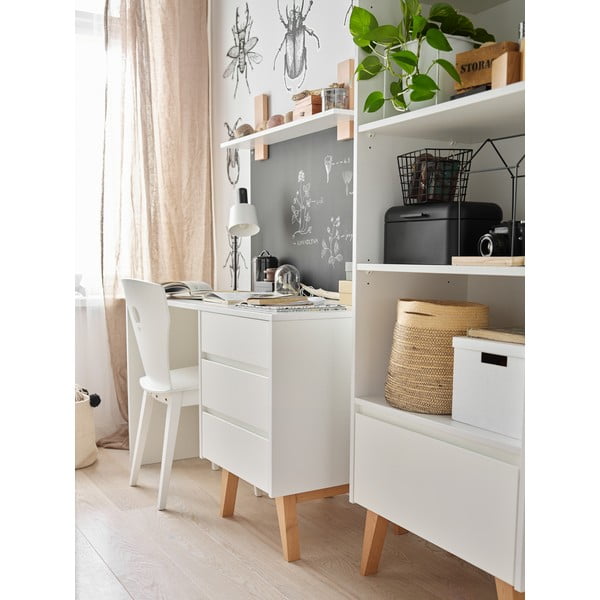 Biely detský písací stôl Pinio Swing-image-2