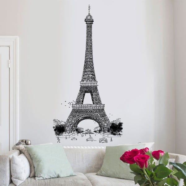 Samolepka Eiffel Tower, 76x150 cm