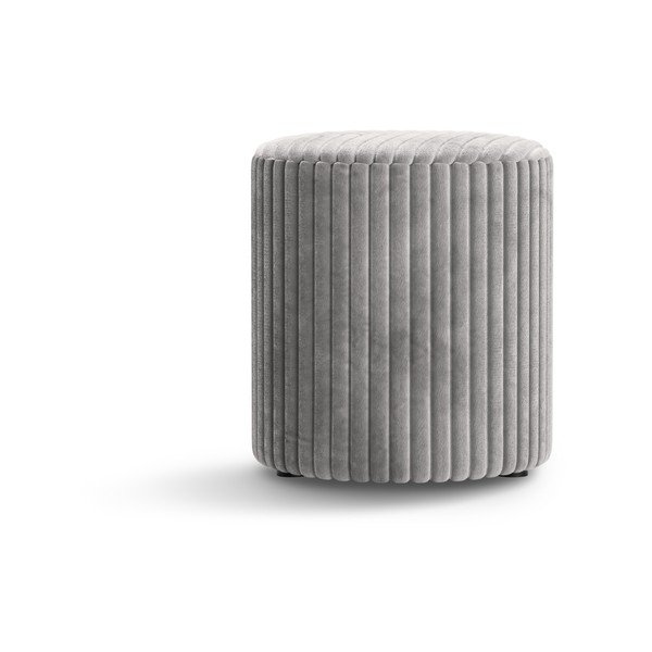 Svetlosivý menčestrový taburet Dia – Micadoni -image-1