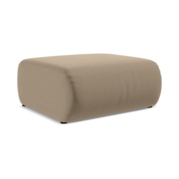 Béžová zamatová podnožka Ekahi – Makamii-image-2