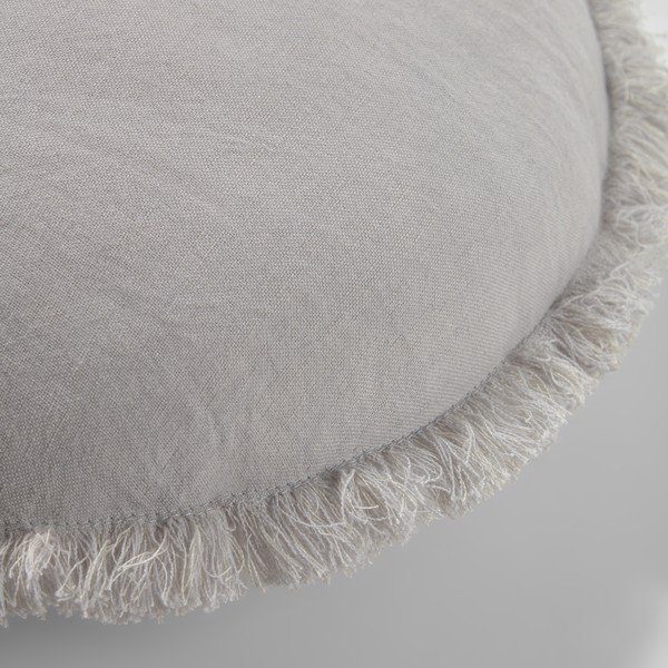 Sivá obliečka na vankúš Kave Home Clarice, ø 45 cm-image-1