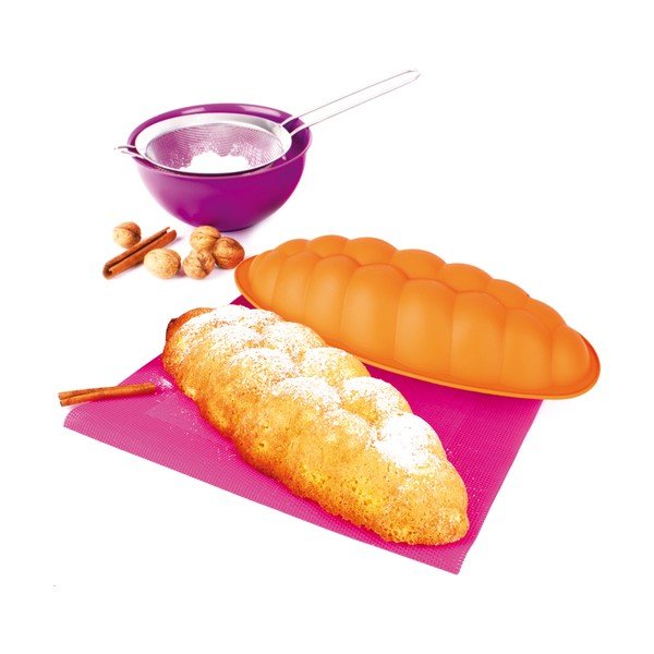 Oranžová silikónová forma na vianočku Orion Twist, 38 x 15 cm-image-3