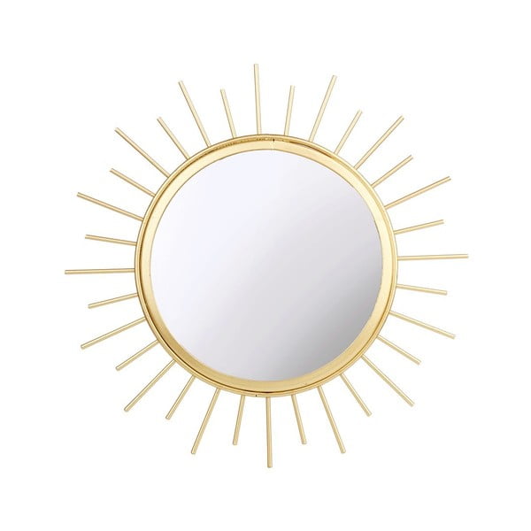 Okrúhle zrkadlo zlatej farby Sass & Belle Monochrome, ø 24 cm