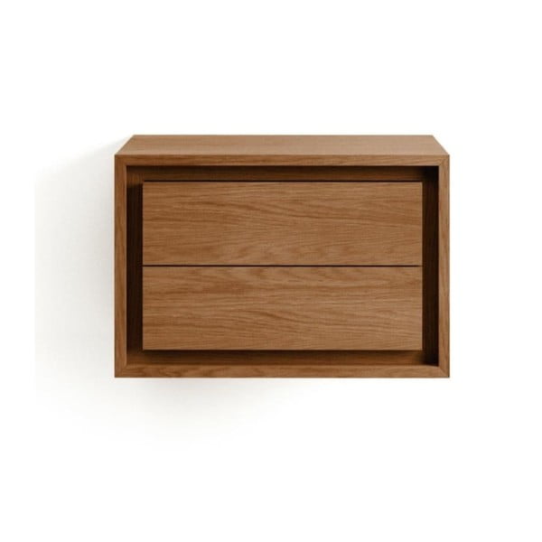 Hnedá závesná skrinka pod umývadlo z teakového dreva 60x40 cm Kenta – Kave Home