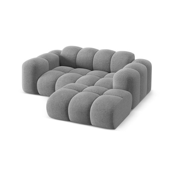 Svetlosivá ženilková rohová pohovka (pravý roh/s leňoškou) Treno – Cosmopolitan Design-image-2