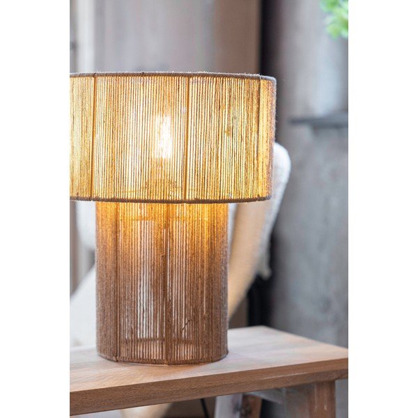 Stolová lampa v prírodnej farbe s tienidlom z juty (výška  38 cm) Soga – Markslöjd-image-1