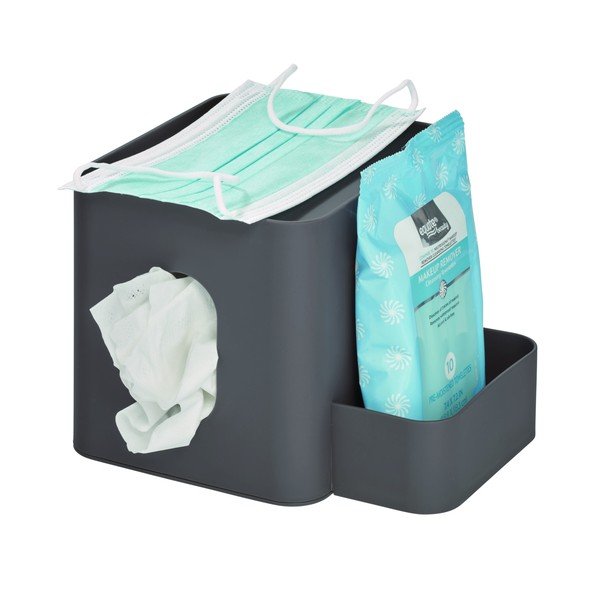 Sivý box na vreckovky iDesign Caddy-image-3